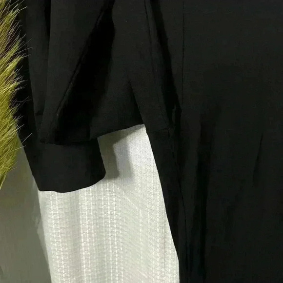 Boston Proper Women’s 10 Black Side Zip Wide Leg Dress Pants Front Pockets Work - Picture 9 of 15